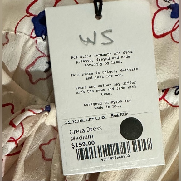 NWT Rue Stiic Greta Maxi Dress in Flowers of the Arts Print w Keyhole Bodice - Picture 12 of 12